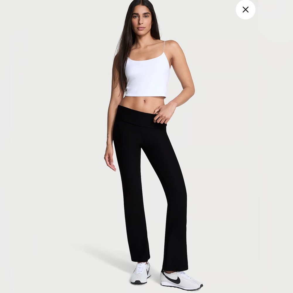 PINK Victoria's Secret Classic Black Flare Leggings